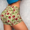 thumbnail image 4 of Kdxio Cherries and Ladybirds Print Workout Shorts for Women Seamless Soft Smooth Gym Yoga Scrunch Active Shorts, 4 of 9