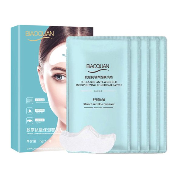 10pcs Forehead Patch Anti-Wrinkle Mask Forehead Line Skin Care Removal Gel
