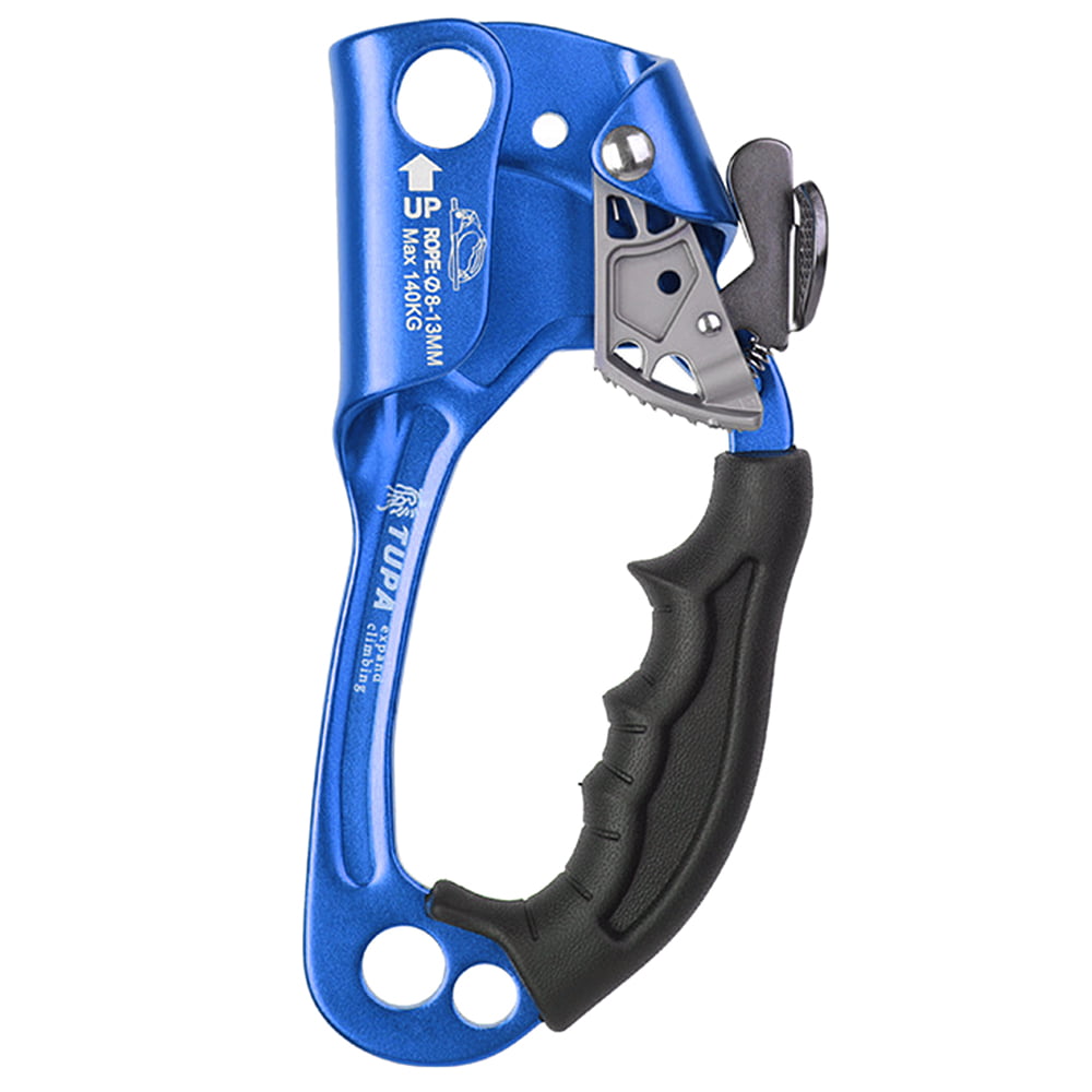 Climbing Arborist Right Hand Ascender Clamp for 8mm-12mm Rope Blue 