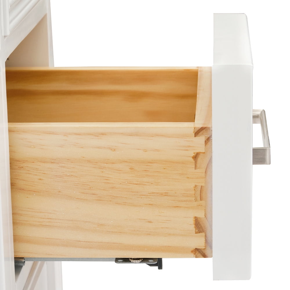 Ariel D037S-L-VO-WHT Kensington 36" Free Standing Single Basin Vanity Set - White