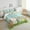 Teal White, variant on Erosebridal Happy Easter Comforter Set Cute Rabbit Animal Print Bedding Comforter Sets Toddler Size, Easter Bunny Truck Bedding For Kids