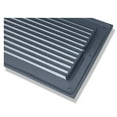 thumbnail image 2 of Air Return Grill 6″ x 24″ with 8" X 32"Faceplate – Decorative Linear Design HVAC Vent Cover, Cast Aluminum, Powder-Coated Repaintable Wall Ceiling Floor Grille (VR109), 2 of 6
