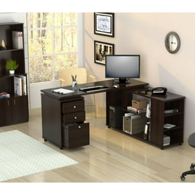 Bush Furniture Fairview L Shaped Desk In Antique Black Component