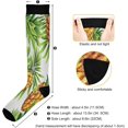 thumbnail image 3 of Coolnut 1 Pairs Tropical Pineapple Leaves Compression Socks for Women Men Knee High Stocking for Running, Athletic, Medical Gift, 3 of 7