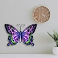 thumbnail image 3 of Mariposas, escultura artística de pared, decoración de mariposas de hierro forjado, decoración artística de pared de mariposa de Metal, 3 of 7