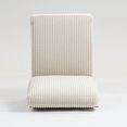 thumbnail image 5 of Modular two-seat sofa set - corduroy upholstered armless module, beige, 5 of 5