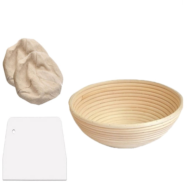Cesta de fermentación redonda, juego de cestas de fermentación, cesta de fermentación de mimbre, cesta de pan