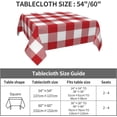 thumbnail image 4 of Valentines Tablecloth Square 60x60 Inch,Red Pink Buffalo Plaid Table Cloth,Stain Resistance Polyester Anniversary Day Checkered Holiday Table Covers for Kitchen Dining Parties Picnic, 4 of 6