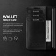 thumbnail image 2 of iPhone 14 Pro Max Case Wallet Leather Genuine - RFID 3 Card Slots & Cash Pocket - Secure Magnetic Closure Plus, 2 of 5