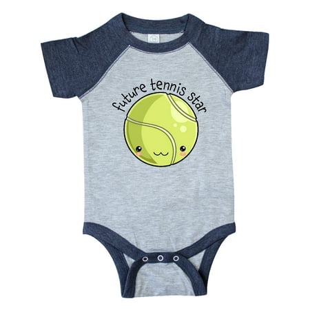 

Inktastic Future Tennis Star- Cute Tennis Ball Gift Baby Boy or Baby Girl Bodysuit