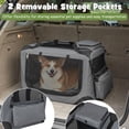 thumbnail image 4 of Gymax 24'' Collapsible Soft Dog CratePortable Dog Travel Crate w/Mesh Windows 3 Doors, 4 of 10