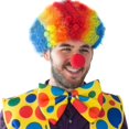 thumbnail image 5 of 5 Pack Clown Costume Set Clown Wig Nose Vest For Cheer Cosplay Parties Carnivals Dress Up, 5 of 5