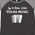 thumbnail image 4 of Inktastic Life's Better Polka Music Women's Plus Size T-Shirt, 4 of 5