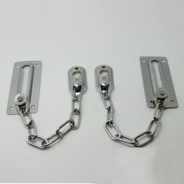 Worgeous 1pc Chain Door Lock Display Cabinet Defense Hotlinking Security Latch Lock for Home Silver