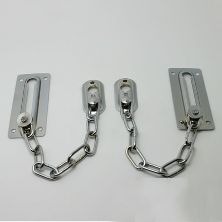 TEHAUX Safety Chain Door Lock Iron Silver 1Pack