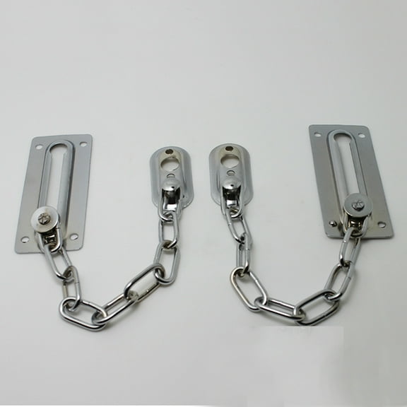 TEHAUX Safety Chain Door Lock Iron Silver 1Pack