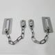 thumbnail image 4 of 1 cerradura de seguridad con cadena para puerta, vitrina o armario, color plata., 4 of 7
