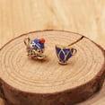 thumbnail image 3 of Eosunjian Vintage Asymmetric Enamel Teapot Cup Pendant Women Stud Earrings Gift Jewelry, 3 of 12