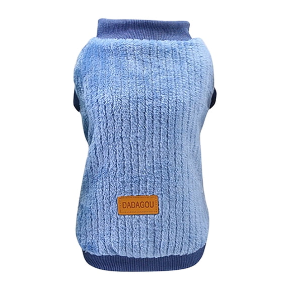 Barhoo Classic Fleece Dog Sweater Warm Winter Clothes Soft Comfortable Puppy Coat for Small Medium Dogs Pet Apparel Cold Weather Fashionable Design Easy Wear Daily Use Holiday Gift 1 Pc Pet Clothes
