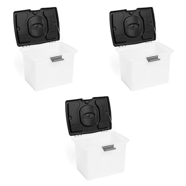 Gracious Living Rangement Empilable pour Fichiers avec Compartiment pour Accessoires (Lot de 3)