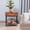 RUSTICBROWN, variant on JJS Side End Table, Nightstand, Bedside Table with Drawer and Storage Shelves, Sofa Table for Living Room, Bedroom, Accent Furniture, Easy Assembly, Oak/White