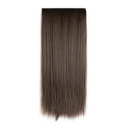 Onedor 24" Straight 3/4 Full Head Clip in Hair Extension (8#-Medium Ash Brown)