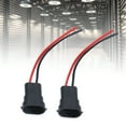 thumbnail image 3 of Male Adapter Wiring Harness, 12V Easy Installation High Temperature  Socket Wires 2Pcs  Conductivity  For H11 H8 880 890 Bulb Models, 3 of 8