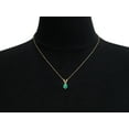 thumbnail image 6 of SuperJeweler 1/2 Carat Pear Shape Emerald Necklace in 14K Yellow Gold Over Sterling Silver, 18 inches for Women, 6 of 6