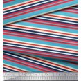 thumbnail image 3 of Soimoi Moss Georgette Fabric Horizontal Stripe Decor Fabric Printed Yard 42 Inch Wide, 3 of 5