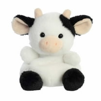 Aurora - Mini White Palm Pals - 4.5" Sweetie Cow - Adorable Stuffed Animal