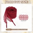 thumbnail image 2 of 2 pares de cordones planos, ancho de 2.2 cm y longitud de 140 cm, color rojo vino, 2 of 7