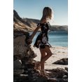thumbnail image 5 of Femmes Boho Floral Mousseline Soirée Plage Courte Mini Robe Sundress, 5 of 5