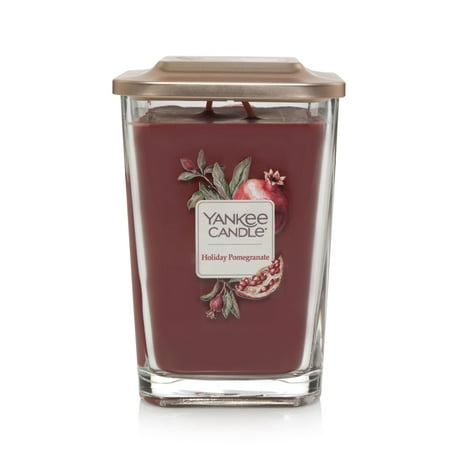 Yankee Candle Elevation Collection with Platform Lid Large 2-Wick Square Candle, Holiday