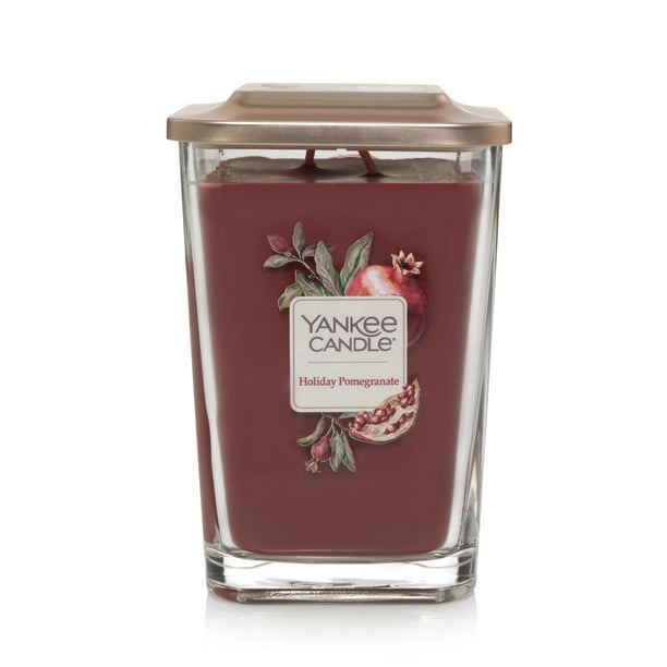 Yankee Candle Elevation Collection With Platform Lid Large 2 Wick Square Candle Holiday Pomegranate Walmart Com Walmart Com