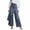 Sky Blue, variant on QURATI Women's Jeans Denim Pants Retro Jeans Irregular Splicing Jeans Flare Jeans Streetwear Womens Bottoms Beige L