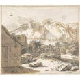 thumbnail image 3 of Gerbrand van den Eeckhout 23x20 Black Modern Framed Museum Art Print Titled - Landscape with Ruins (1650), 3 of 5