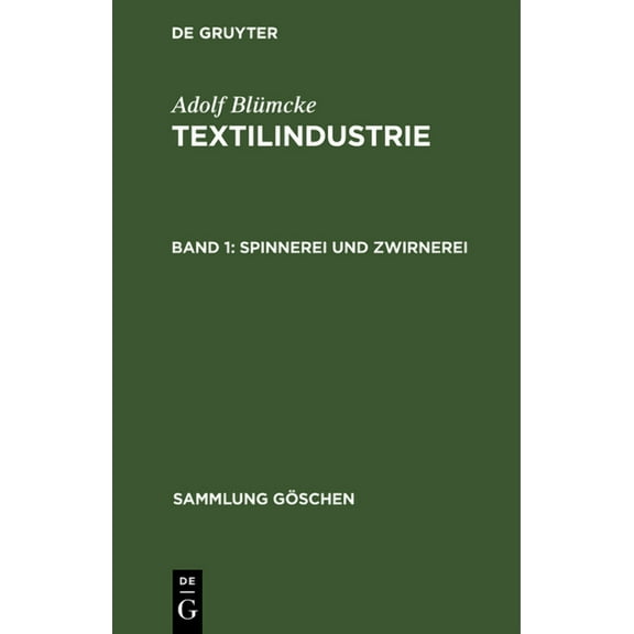 Sammlung GÃ¶schen Spinnerei und Zwirnerei, Book 184, (Hardcover)