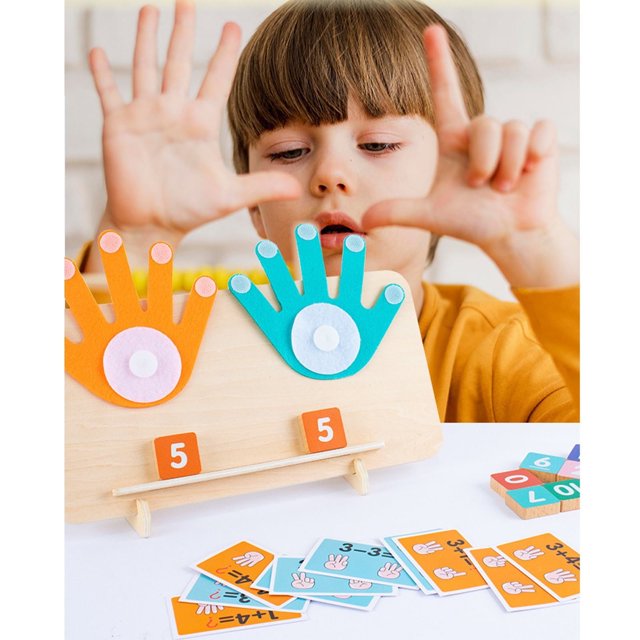 Wmhsylg - Materiales didácticos para niños, materiales didácticos para la educación en el hogar, juguetes de aprendizaje para niños pequeños de 2 a 4 años, juegos de matemáticas, juguetes Montessori