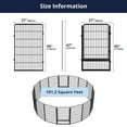 thumbnail image 3 of SunsGrove Decorative Garden Fence with 2 Gates 45 in(H) x 35.7 ft(L) 16 Panels, Heavy Duty Metal Animal Barrier Fence for Yard, Flower Bed Fencing, Garden Border Fence, Easy Set Up, Black, 3 of 9