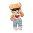 thumbnail image 2 of T-Shirt Femme Imprimé Ours Chic - Col Rond Décontracté, Manches Courtes, Mélange Polyester Extensible, Lavable en Machine - Parfait pour l'Été & Tenue Décontractée Fête des Pères, Fête des Mères, Nouvel An, Festival du Printemps, 2 of 6