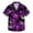 Purple, variant on IWRICH Hawaiian Shirt for Men Short Sleeves Tropical Printed Casual Button down Summer Beach Floral Shirts Purple XL