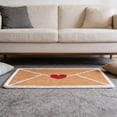 thumbnail image 5 of MUAXDA Valentine Rug, Envelope Heart Artificial Coir Door Mat, Red Love Heart Welcome Floor Mats, Wear-Resistant and Non-Slip Linen Floor Mat,for Indoor/Outdoor Home Decor, 5 of 5