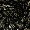 thumbnail image 2 of Zelouf Floral Foil Yoryu Clip-Dot  , Sewing, DIY, Crafts Fabric by the Yard, Black/iron, 1 Yard, 2 of 3