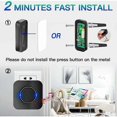 thumbnail image 2 of Wireless Doorbell, 55 Melodies & 5 Volume Levels, IP55 Waterproof Wireless Doorbell, 300 Meter Chime Kit, 2 of 5