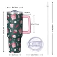 thumbnail image 2 of 40 Oz Christmas Ornaments Tumbler With Handle, Coffee Travel Cup, Holiday Festive Decor, 2 of 4