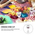 thumbnail image 4 of 2pcs Small Alloy White Wine Goblets Flower Pattern Cup Wine Cup for Party, 4 of 5