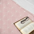 thumbnail image 2 of Ambesonne Art Deco Fleece Throw Blanket Rose Vintage Line Shells 50"x60" Rose and White, 2 of 5