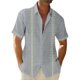 thumbnail image 1 of Hawaiian Shirt For Men, Men's Vintage Button Down Bowling Shirts Short Sleeve Summer Beach Shirt M, 1 of 5