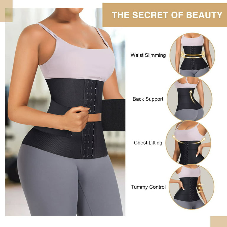 Reamphy Women's Waist Trainer Corset for Workout & Weight Loss | Posture  Support & Back Relief | Hourglass Figure Body Shaper