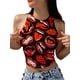 thumbnail image 1 of Txlixc Camisole sin mangas para mujeres recorta chalecos con estampado de patrón estético de moda y recorta chalecos de camuflaje de verano Txlixc moda, 1 of 9